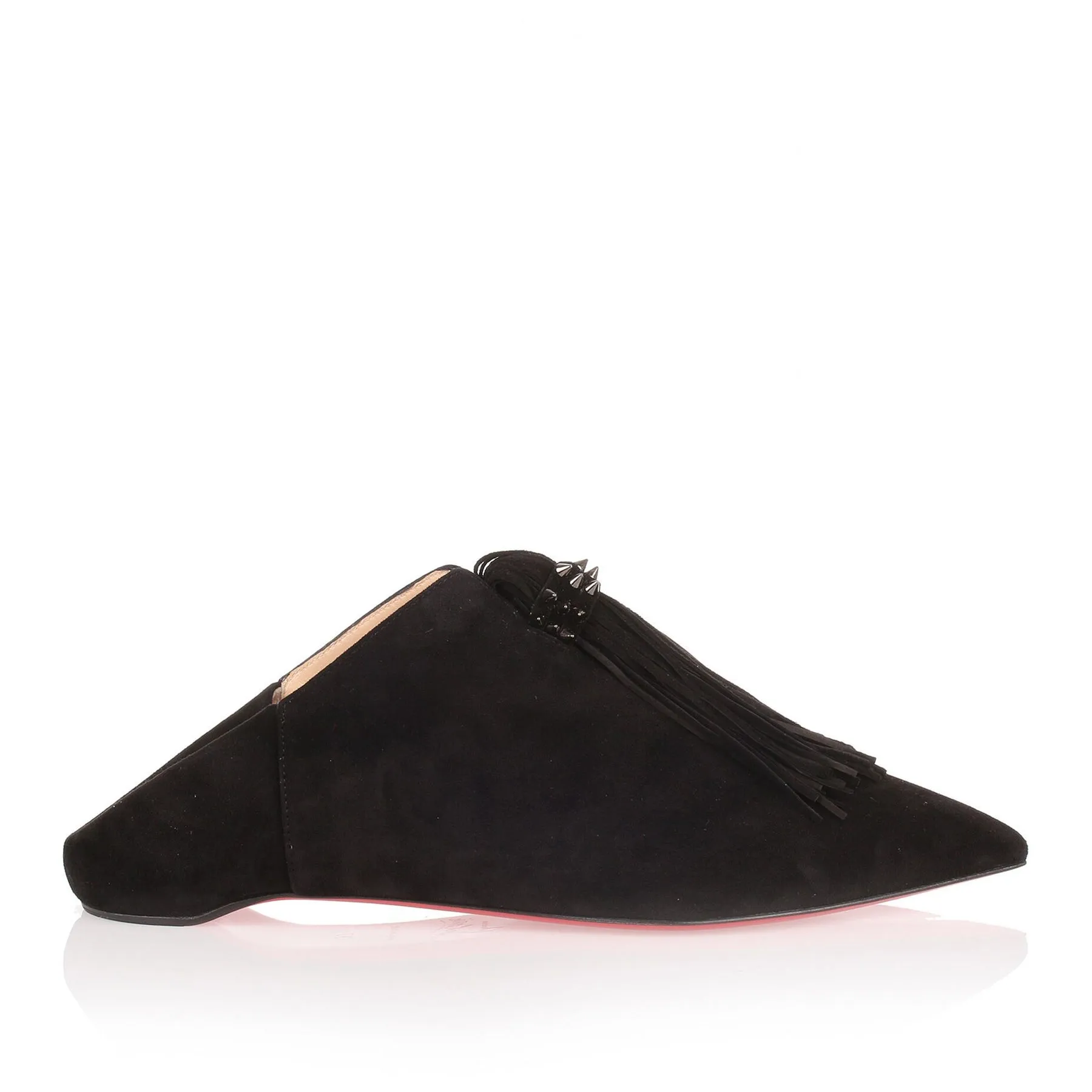 Christian Louboutin Medinana Flat black suede slipper