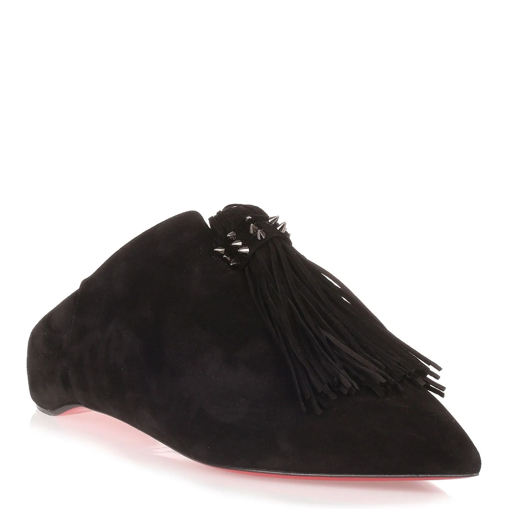 Christian Louboutin Medinana Flat black suede slipper