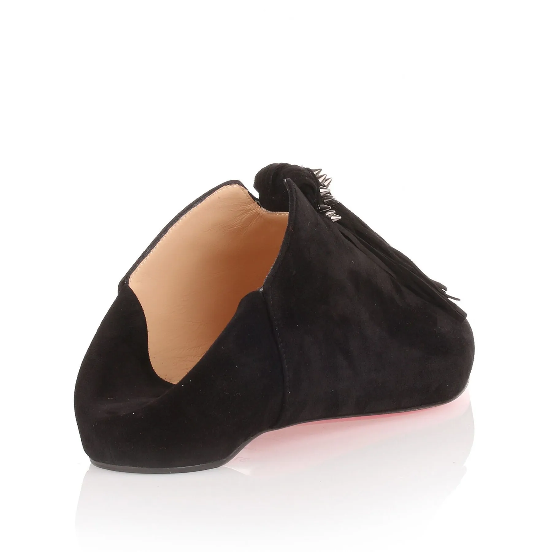 Christian Louboutin Medinana Flat black suede slipper