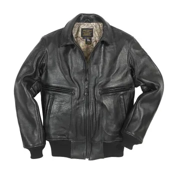 Cockpit USA The Mod Raider Vintage Lambskin Leather Jacket Long USA Made