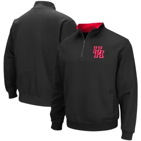 Colosseum Houston Cougars Black Tortugas Logo Quarter-Zip Pullover Jacket