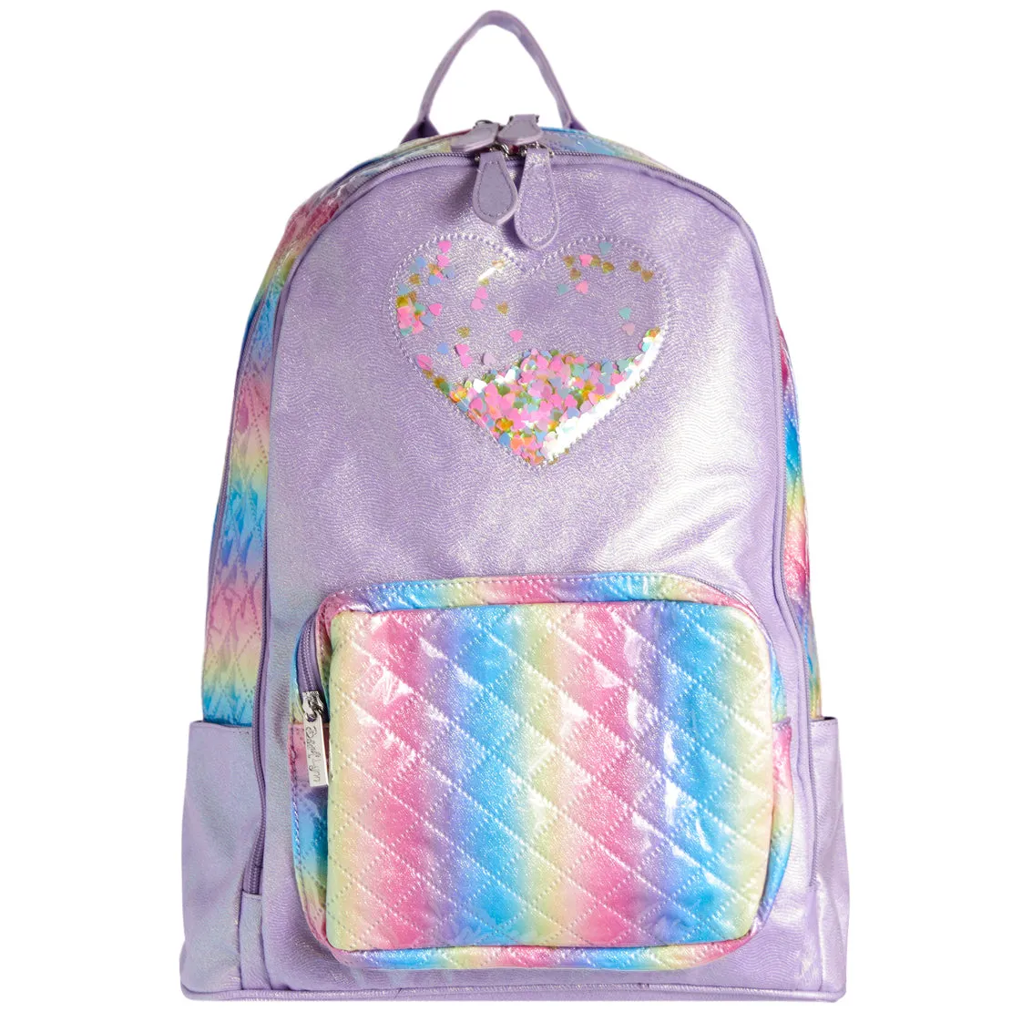 Confetti Heart Galaxy Shimmer Backpack