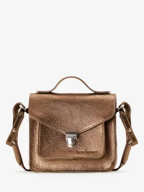 Copper Leather Handbag for Women - Mademoiselle George XS Copper | PAUL MARIUS