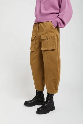 Cotton balloon trousers