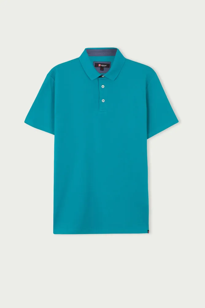 Cotton Man Polo Green