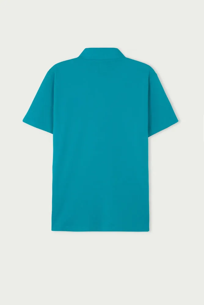 Cotton Man Polo Green