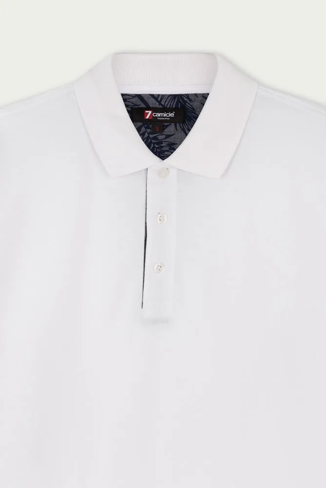 Cotton Man Polo White