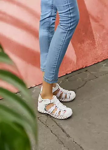 Cut-Out Floral Trainers by bonprix | Look Again