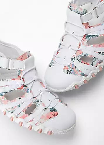 Cut-Out Floral Trainers by bonprix | Look Again