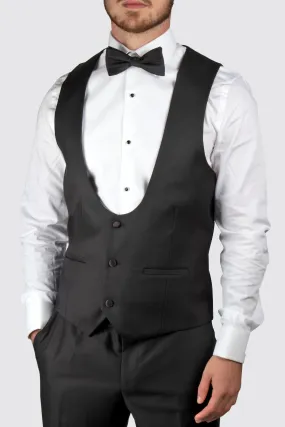 Daniel Hechter Samuel Scoop Front Waistcoat Black