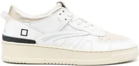 D.A.T.E. logo-debossed leather sneakers White