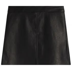 Deja Boo Leather Skirt