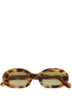 Delarge   Flow oval acetate sunglasses 