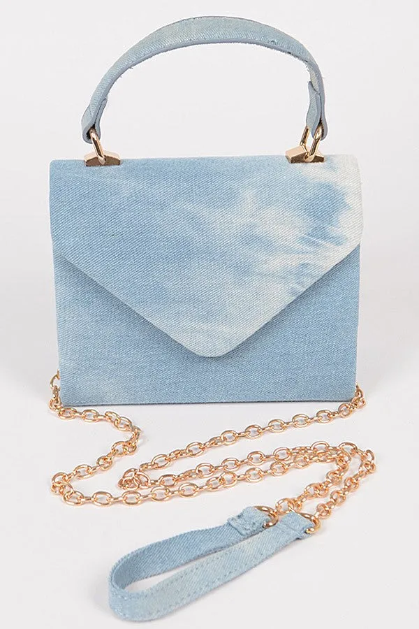 Denim Brunch Bag LIght Blue