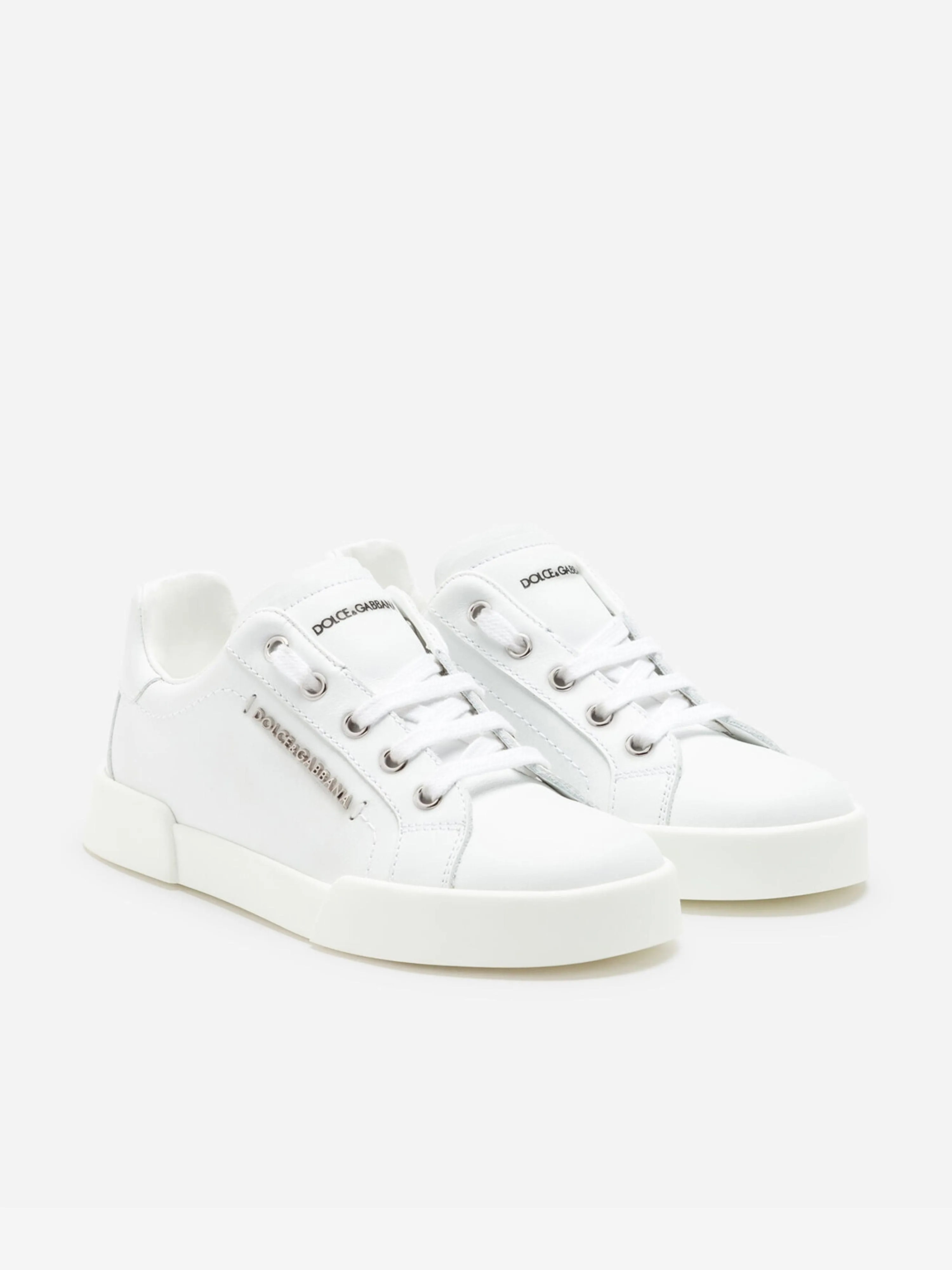 Dolce & Gabbana Unisex Leather Portofino Logo Trainers