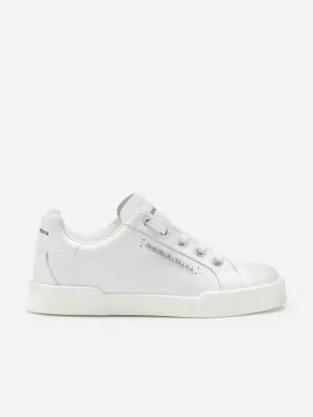 Dolce & Gabbana Unisex Leather Portofino Logo Trainers