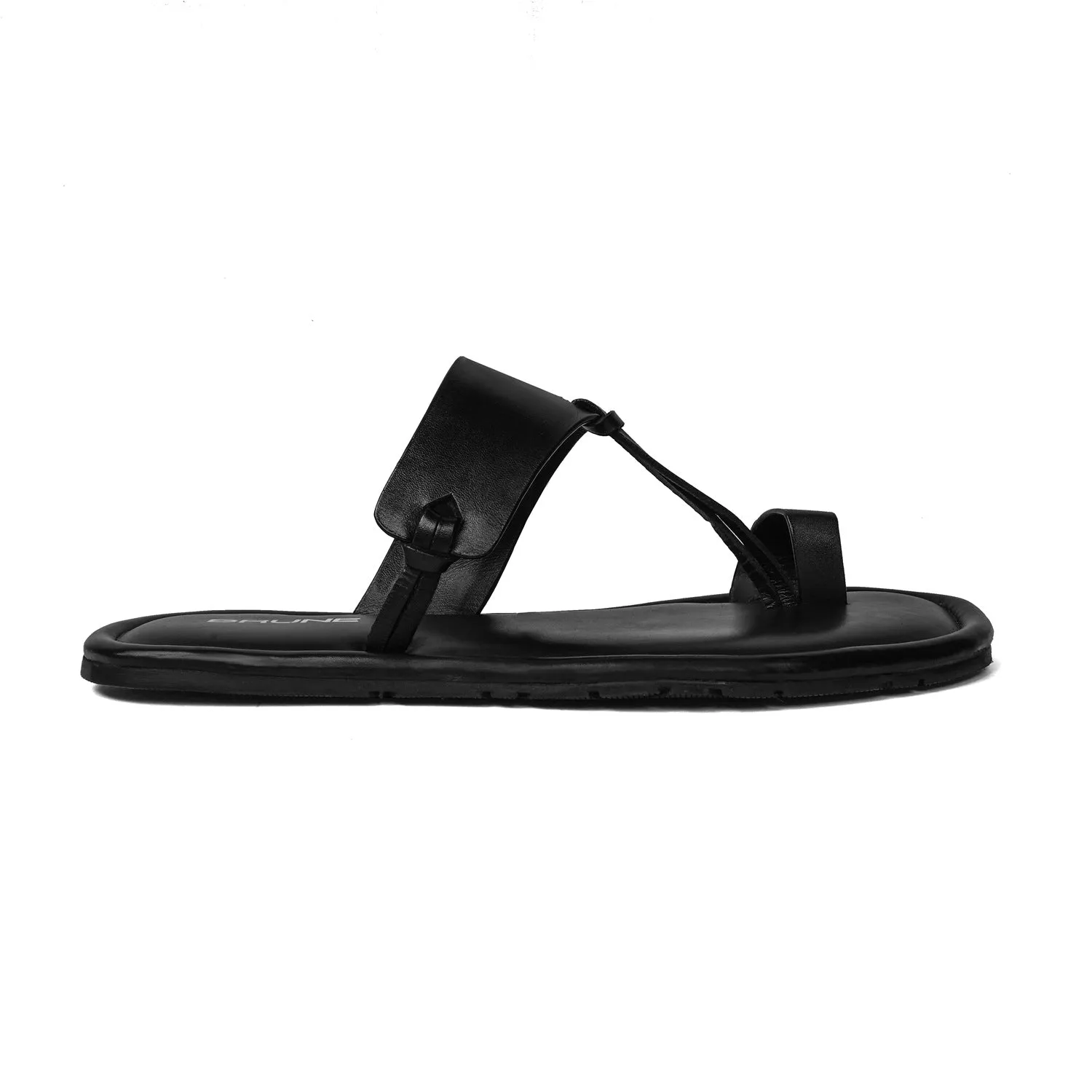 Double Strap Loop Knot Slide-in Slipper