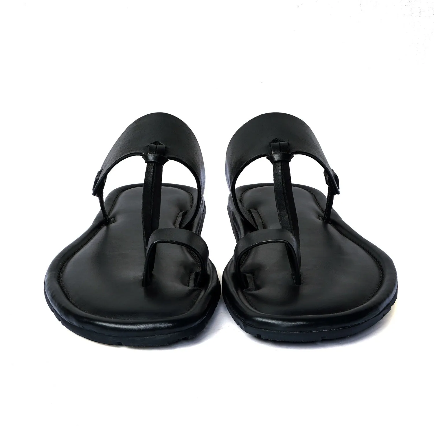 Double Strap Loop Knot Slide-in Slipper