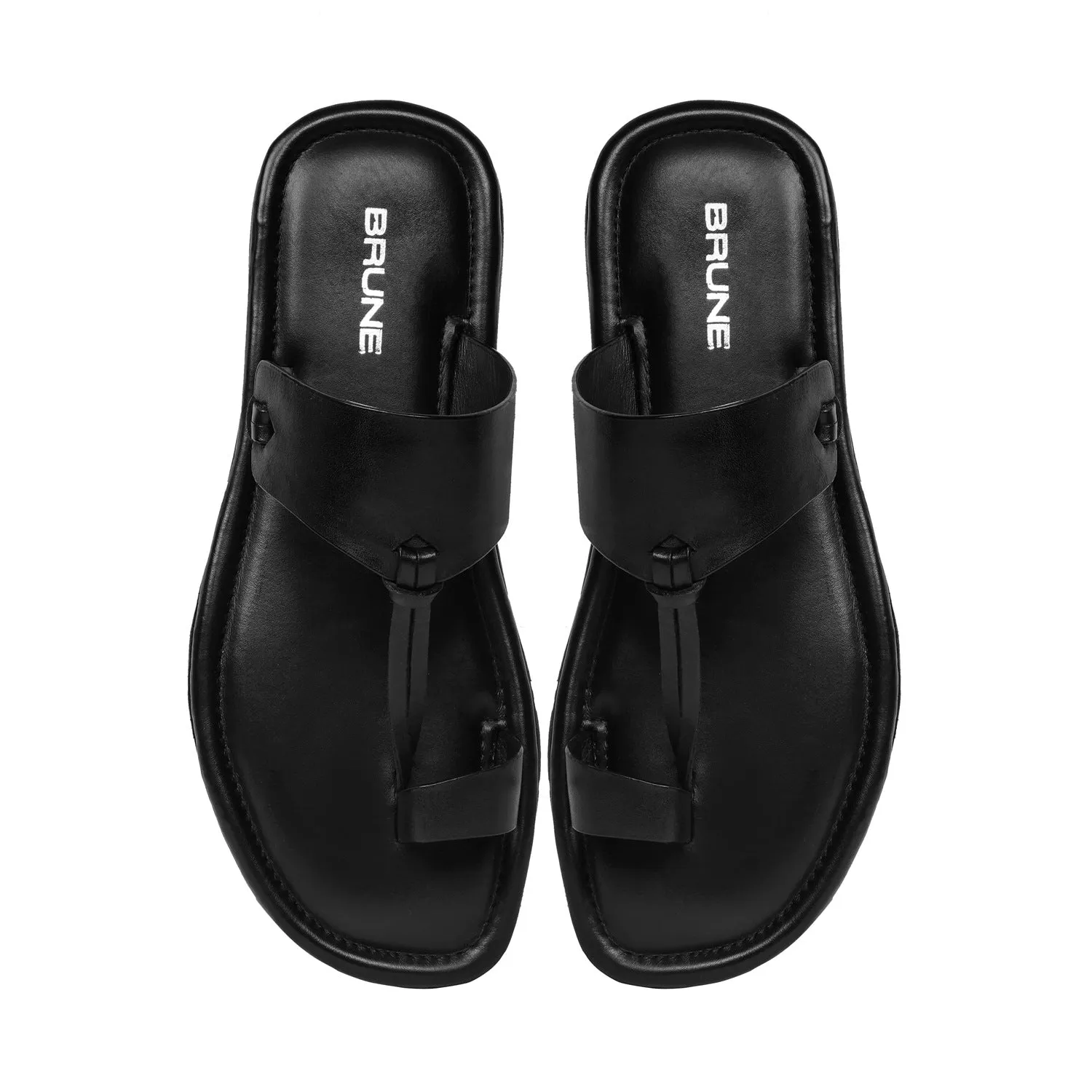 Double Strap Loop Knot Slide-in Slipper