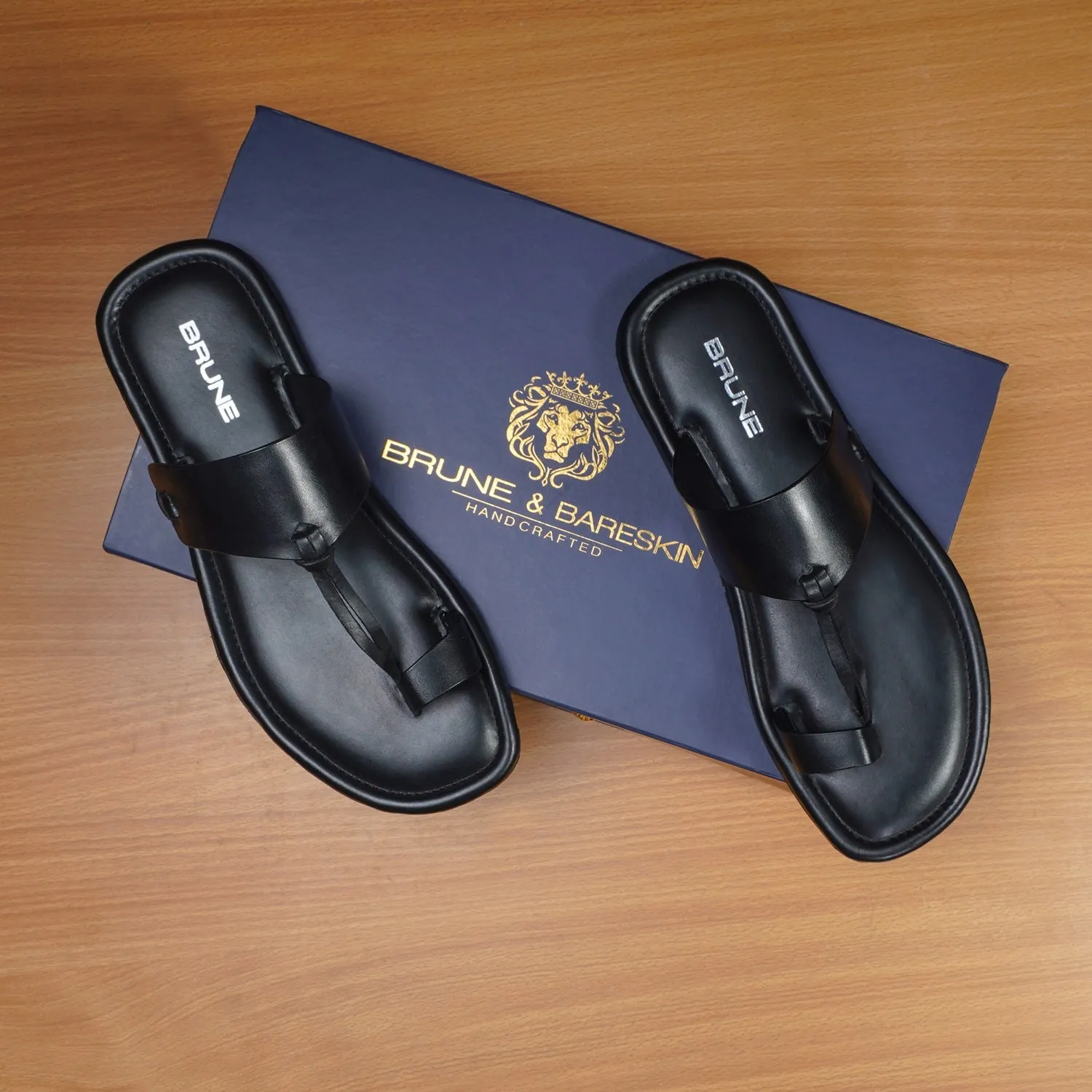 Double Strap Loop Knot Slide-in Slipper