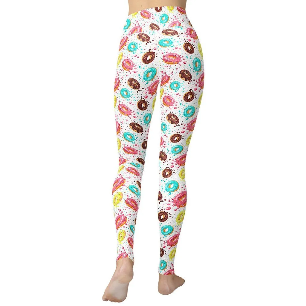 Doughnut Pattern Yoga Leggings