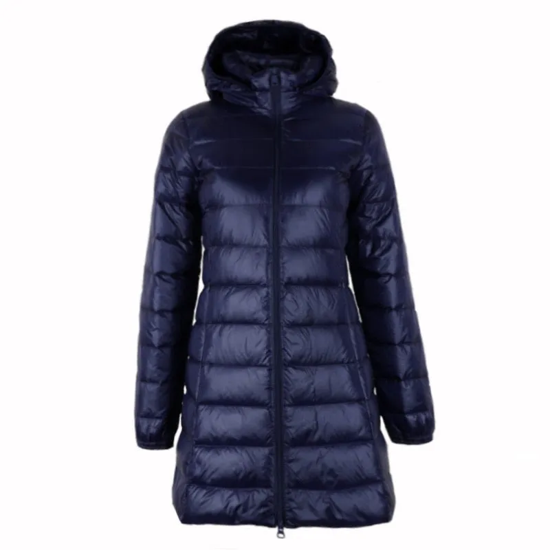 Down Jacket Women Hooded Female Warm Coat