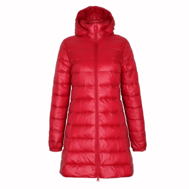 Down Jacket Women Hooded Female Warm Coat