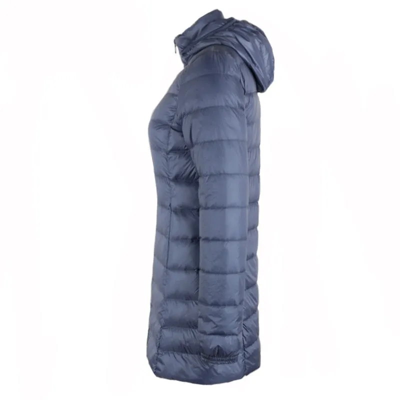 Down Jacket Women Hooded Female Warm Coat