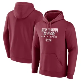 Fanatics Mississippi State Bulldogs Maroon Authentic Pick-A-Sport Pullover Hoodie