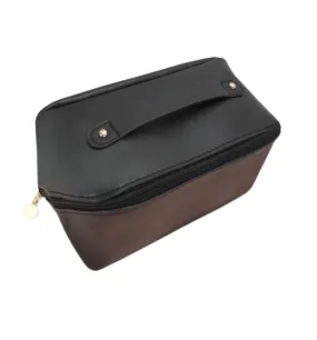 Faux Leather Makeup Bag