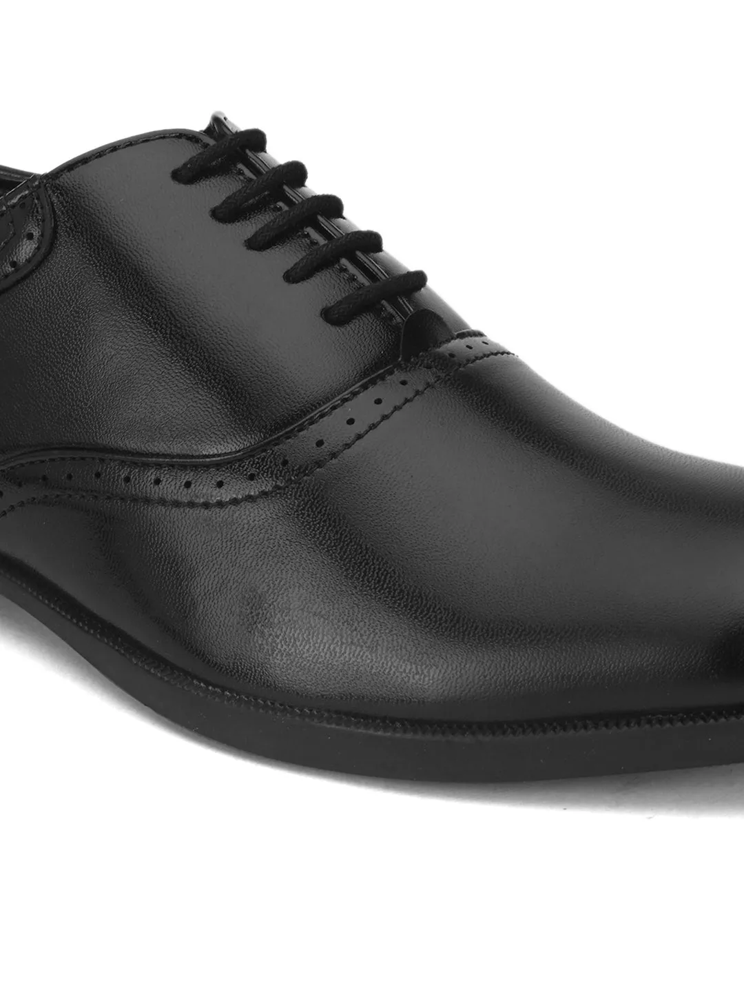 FENTACIA Men Black Lace-Ups Formal Shoes