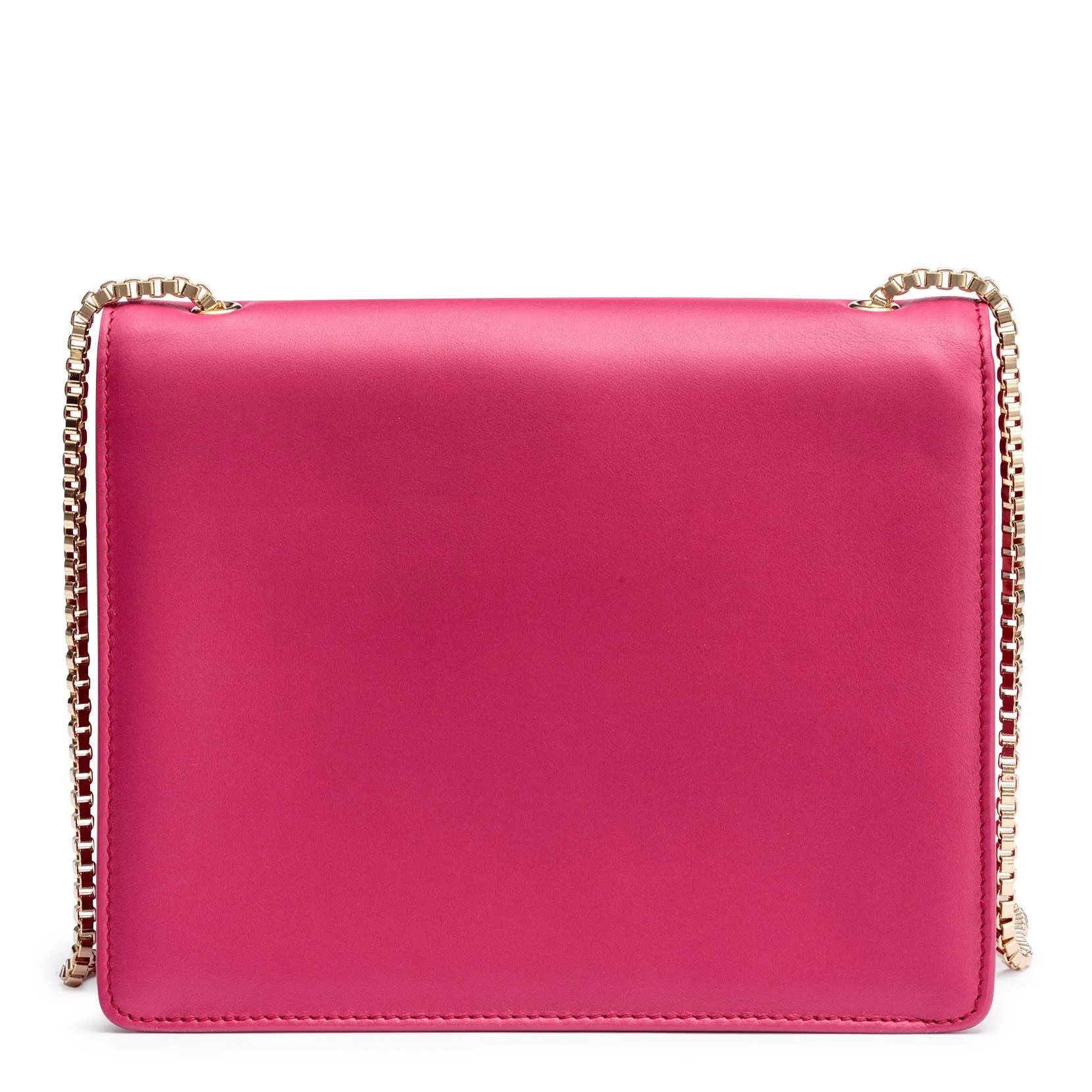 Ferragamo Thalia fuchsia leather Gancini shoulder bag