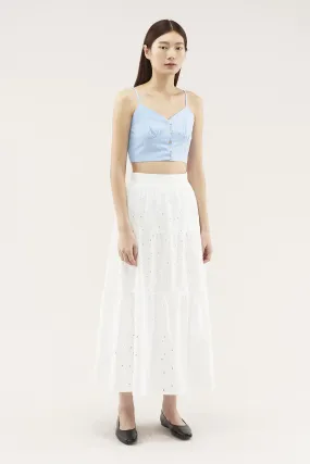 Flavie Broderie Maxi Skirt