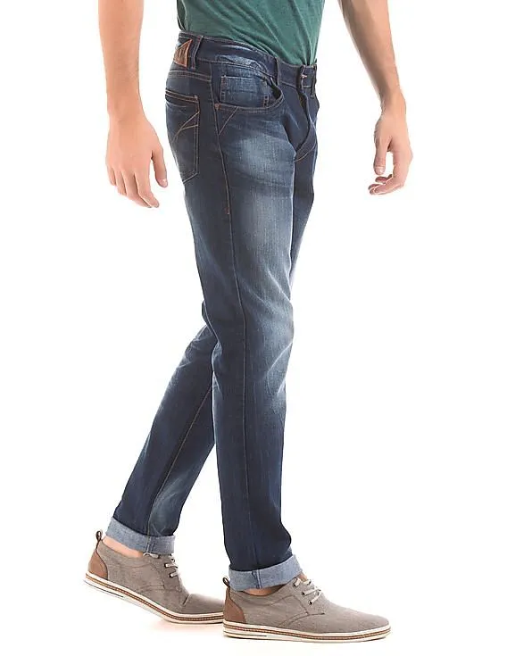 Flying Machine Slim Tapered Fit Stone Wash Jeans