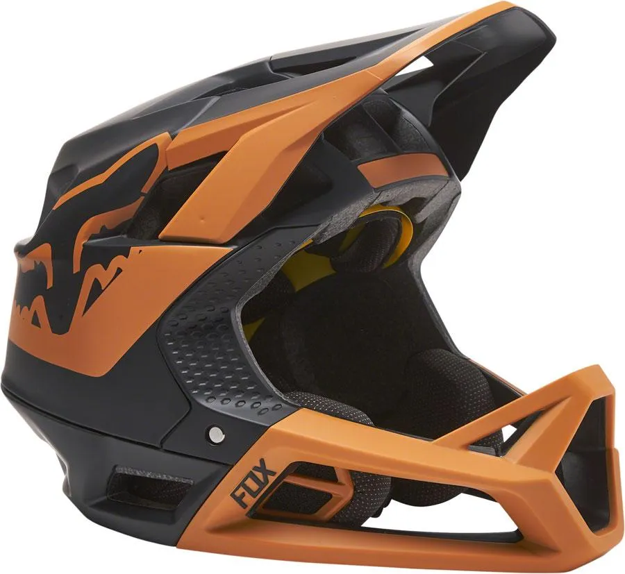 Fox Racing Proframe Full Face Helmet - TUK - Black-Gold - 2021