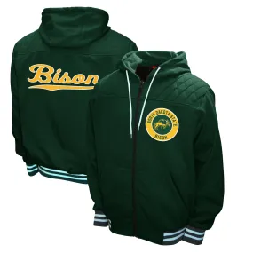 Franchise Club NDSU Bison Green Walk-On Full Zip Hoodie Jacket