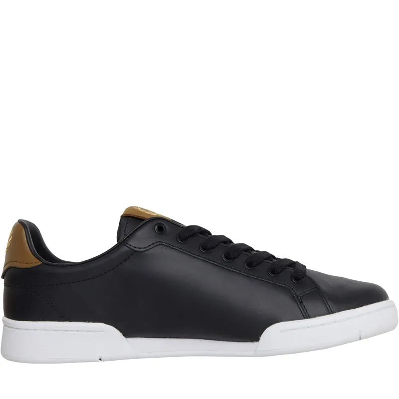 Fred Perry B722 Leather Trainers Black