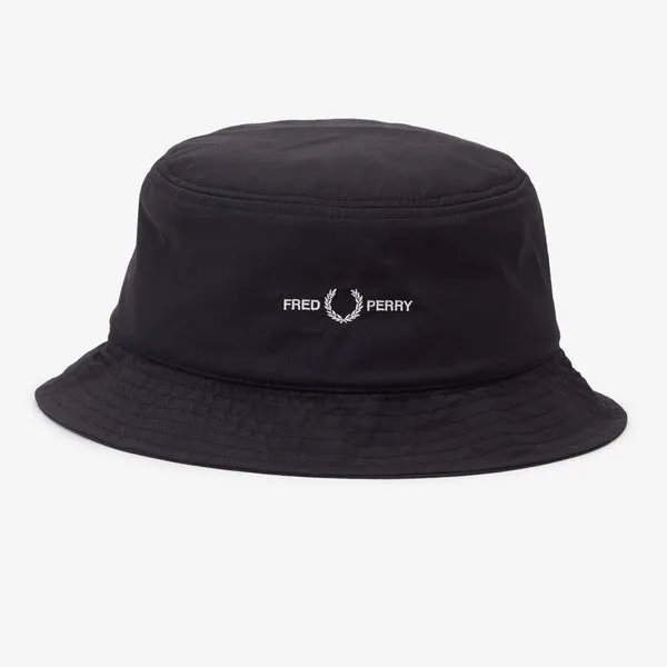 Fred Perry Sports Twill Bucket Hat Black