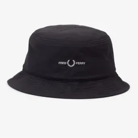 Fred Perry Sports Twill Bucket Hat Black