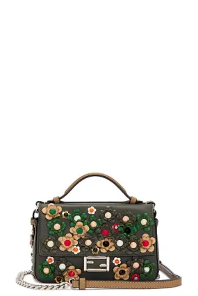 FWRD Renew Fendi Floral 2 Way Baguette Shoulder Bag -        