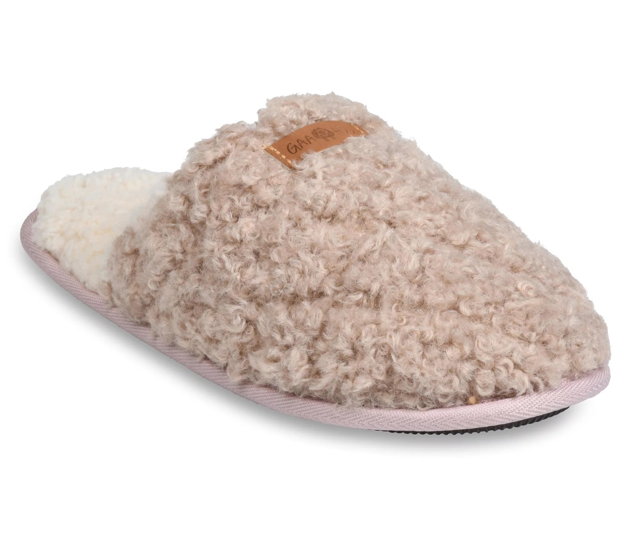 Gaahuu Women's Quilted Teddy Bear Scuff Slipper