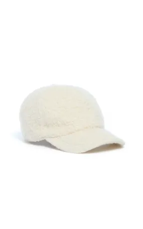 Gabriela Hearst Zed Brushed Cashmere Baseball Hat