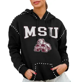 Gameday Couture  Mississippi State Bulldogs Women's Black Studded Pullover Hoodie