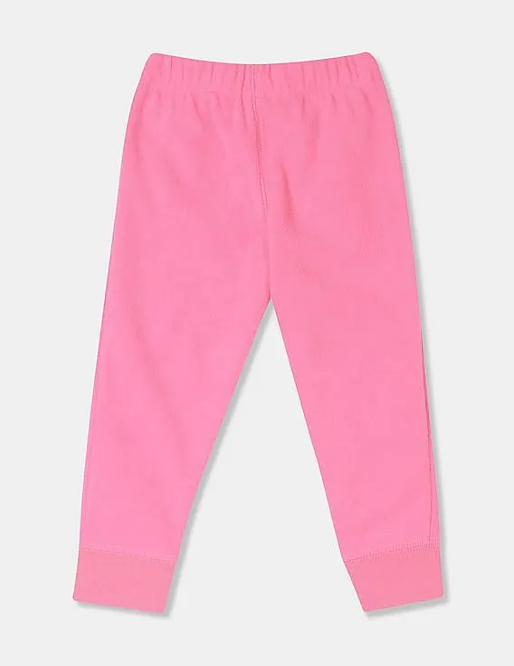 GAP Girls Pink Fleece Pull-On Joggers