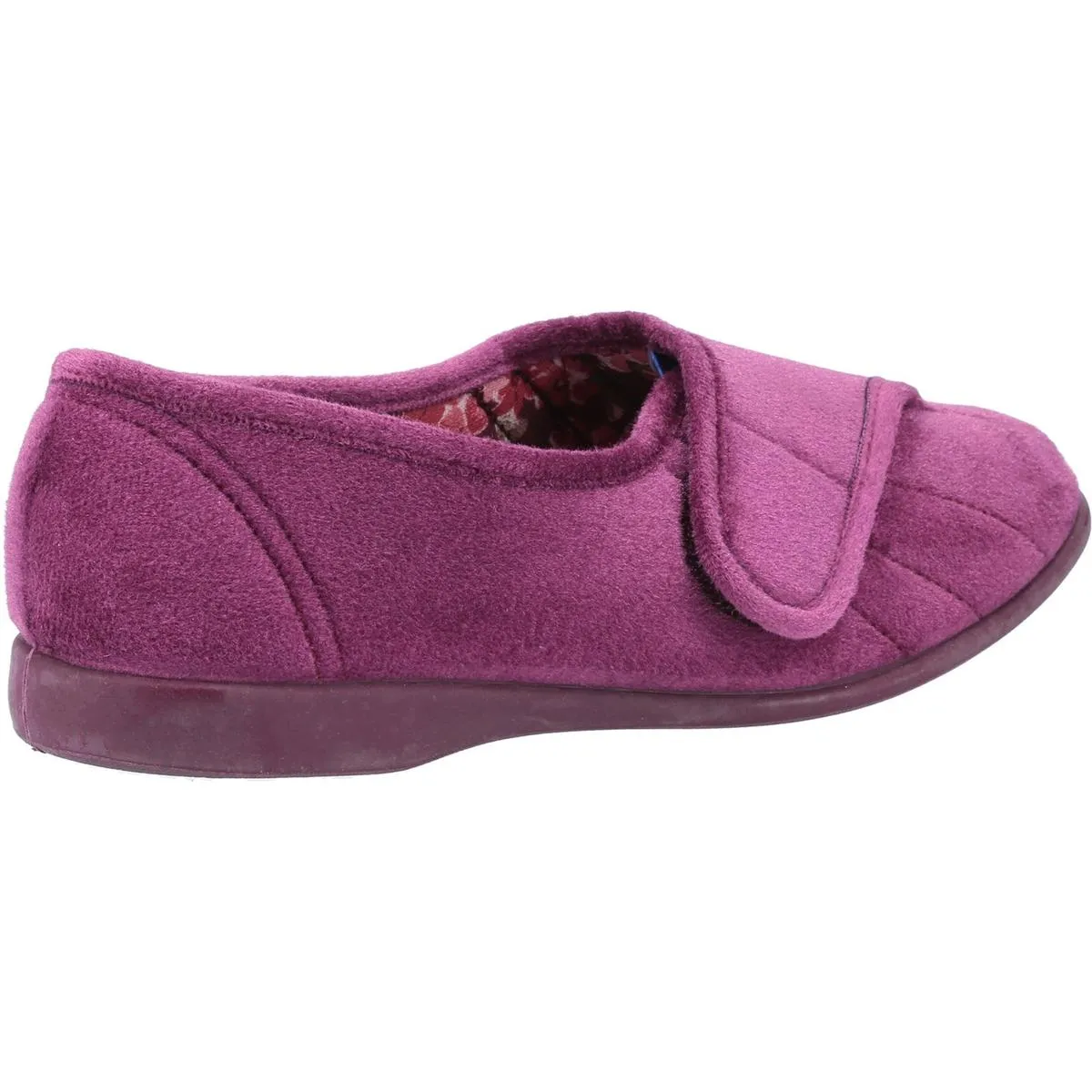 GBS Audrey Touch Fastening Slipper Heather