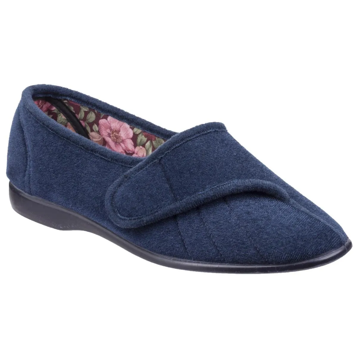 GBS Audrey Touch Fastening Slipper Navy