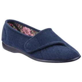 GBS Audrey Touch Fastening Slipper Navy