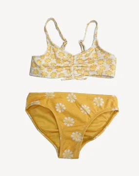 Girls Daisy Dance Pique Bikini Set