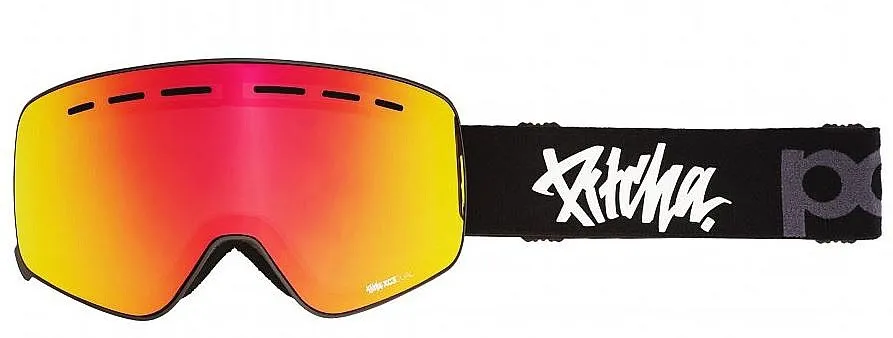 goggles Pitcha XC3 - Black POW/Full Revo Red