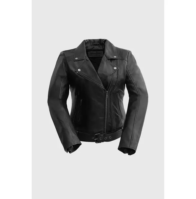 Gothic Lambskin Leather Black Women's Jacket: Style for Women